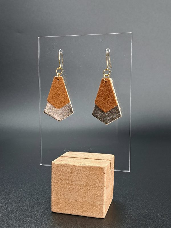 Arete Piel Poligono Chico
